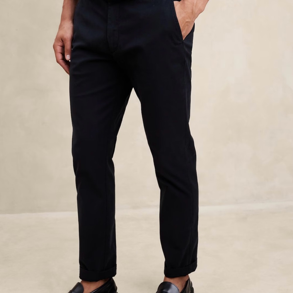 Banana Republic Aiden Slim Fit Chino Pants Men’s 32x30 Navy Blue EUC - Picture 3 of 9